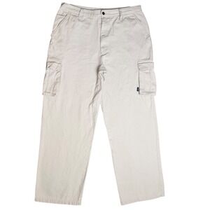 Ocean Pacific Vintage 90's Cargo Pants Canvas Stone Wide Leg Skater Gorpcore 38